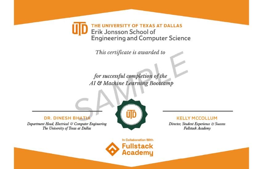 Certification of Completion