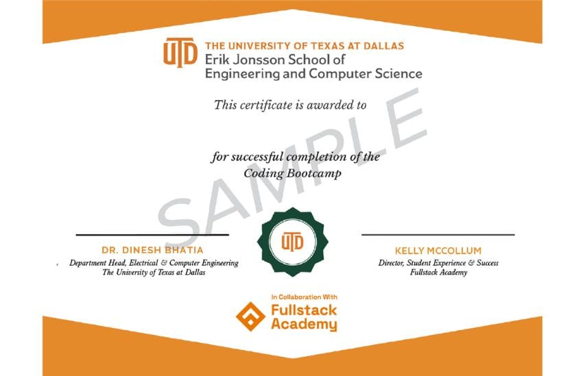 Certification of Completion